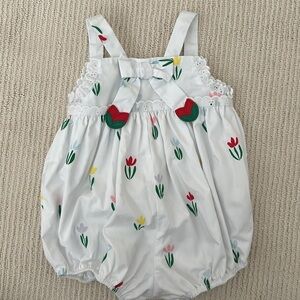 The Beaufort Bonnet Company White Floral One Piece